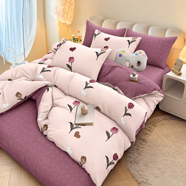 Lenjerie de pat premium 6 Piese - Soft Cotton Collection, Cod: SNJ13