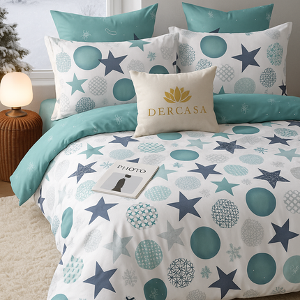 Lenjerie de Pat 6 Piese din Finet Moale cu Elastic, Cod: LNA18