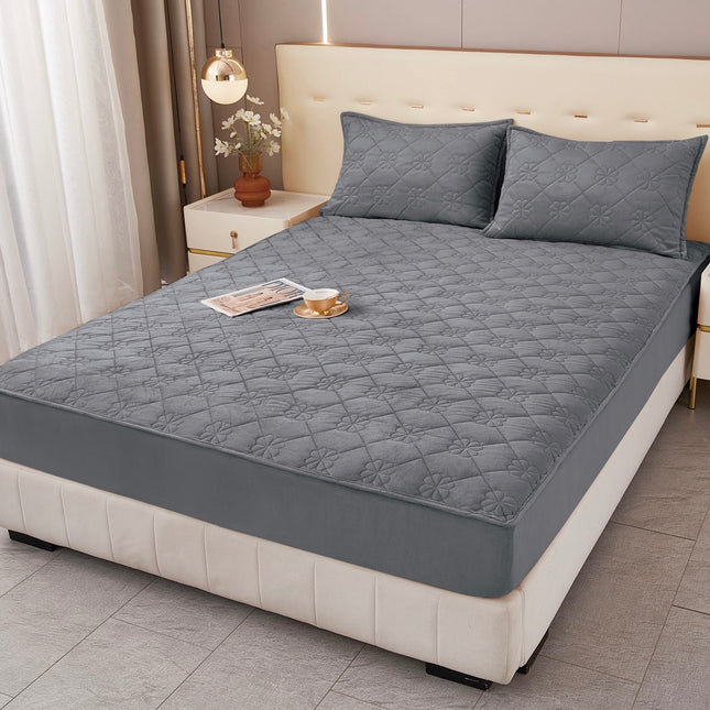 Husă / Topper saltea cu elastic+două feţe de pernă 180x200 cm Cod: TPF103