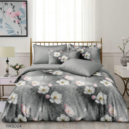 Lenjerie Luxury din Satin, 4 piese, cearșaf cu elastic, Cod: SLX24