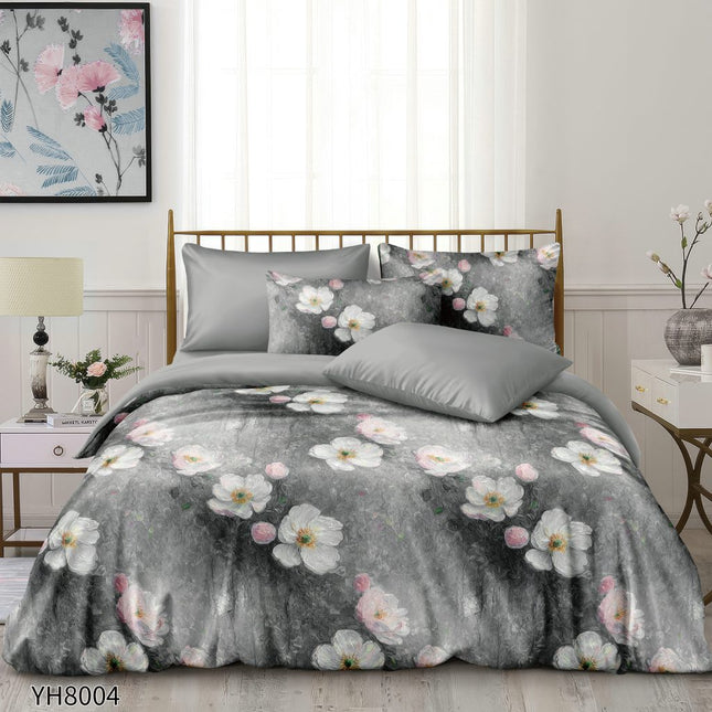 Lenjerie Luxury din Satin, 4 piese, cearșaf cu elastic, Cod: SLX24