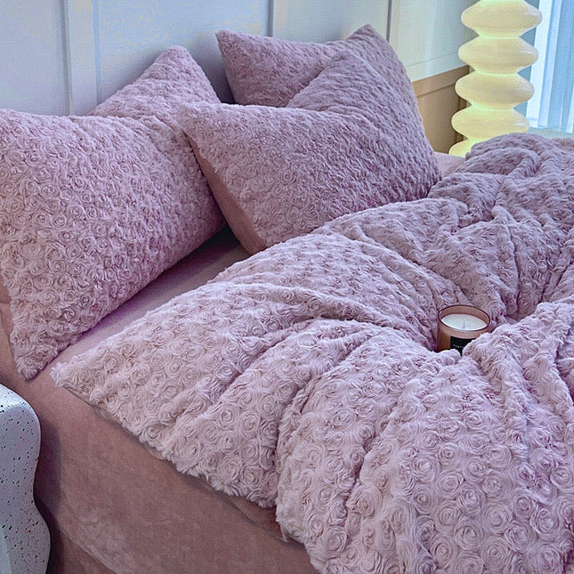 Lenjerie pat super pufoasa COCOLINO Fluffy 4 piese Cod: CES4