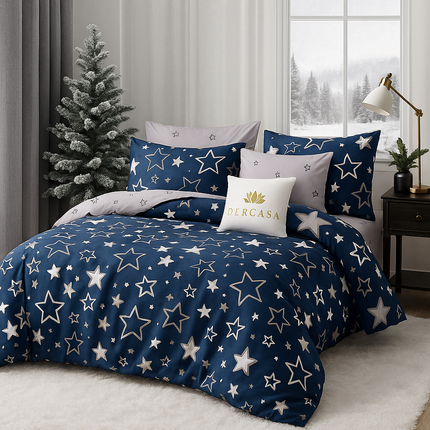 Lenjerie de Pat 6 Piese din Finet Moale cu Elastic, Cod: LNA34