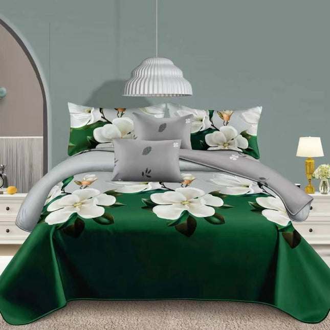 Lenjerie de Pat din Bumbac Satinat – 4 Piese | Confort și Eleganță |, Cod: TRY47