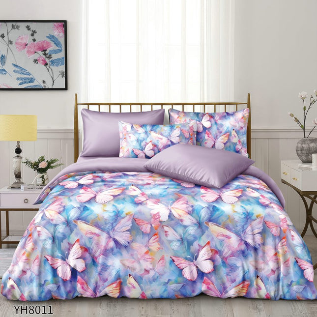 Lenjerie Luxury din Satin, 4 piese, cearșaf cu elastic, Cod: SLX31