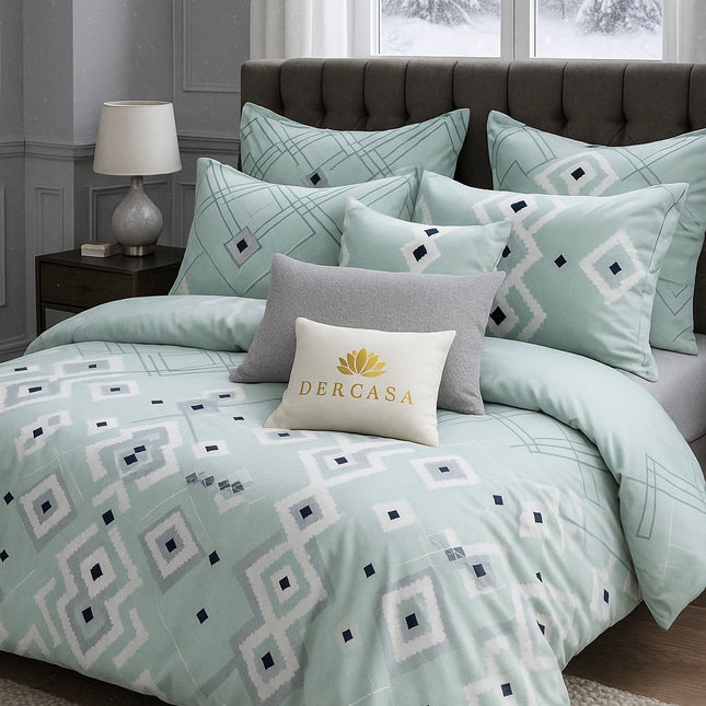 Lenjerie de Pat 6 Piese din Finet Moale cu Elastic, Cod: LNA44