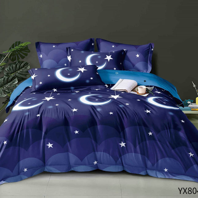 LENJERIE DIN BUMBAC TIP FINET, Pat 1 persoană, 4 piese COD: JCP21