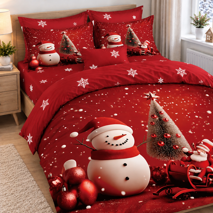 Lenjerie de Pat Festivă – Set 6 Piese, bumbac finet, 200x230 cm, Cod: CHXM9