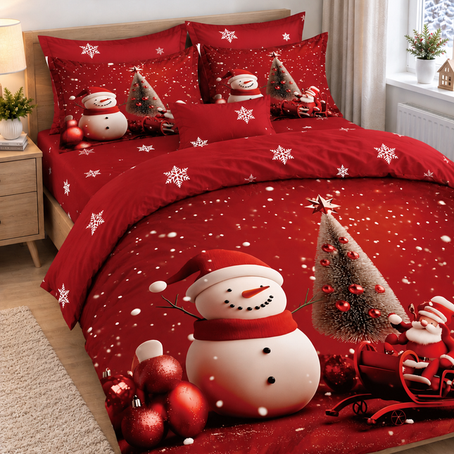 Lenjerie de Pat Festivă – Set 6 Piese, bumbac finet, 200x230 cm, Cod: CHXM9