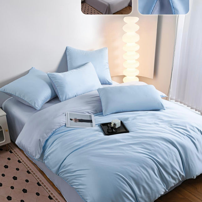 Lenjerie de Pat din Mătase 6 Piese Premium, 200x230 cm, Cod: MTJ17
