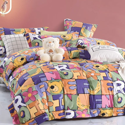 Lenjerie Deluxe Kids Collection 160x200 cm, Bumbac 100%, 4 piese, Cod: DEK11