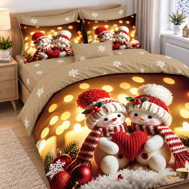 Lenjerie de Pat Festivă – Set 6 Piese, bumbac finet, 200x230 cm, Cod: CHXM8