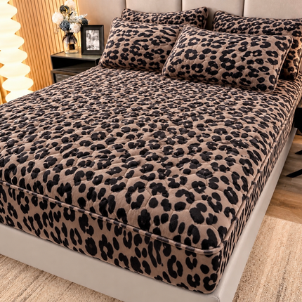 Husă Tip Topper din Catifea Moale, Matlasată, cu Fețe de Pernă – 180x200 cm, Cod: TAP4