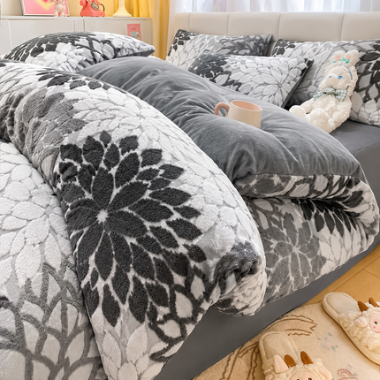 Lenjerie de pat Premium Cocolino & Catifea – Set 6 piese, Cod: PTY8