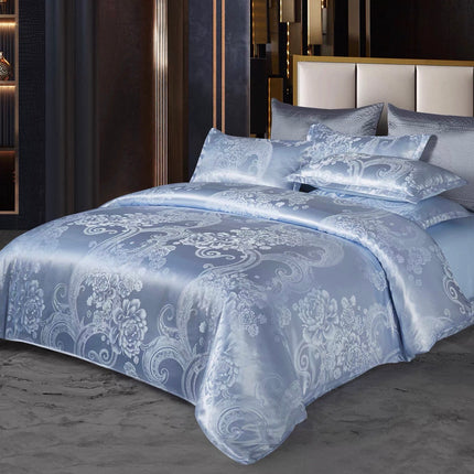 Set lenjerie de Lux jacquard, 6 piese, pat 2 persoane, Cod: JQK106