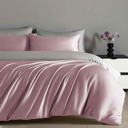 Lenjerie Luxury din Satin, 4 piese, cearșaf cu elastic, Cod: SLX3