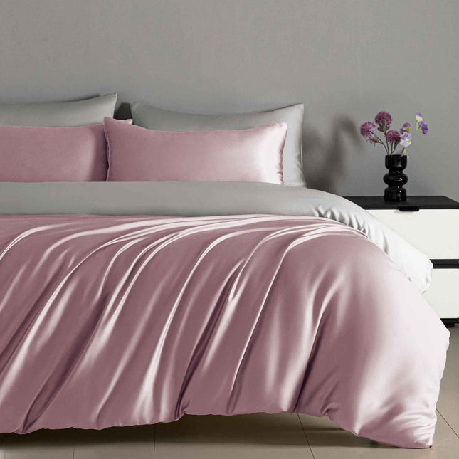 Lenjerie Luxury din Satin, 4 piese, cearșaf cu elastic, Cod: SLX3