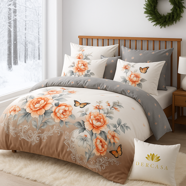 Lenjerie de Pat 6 Piese din Finet Moale cu Elastic, Cod: LNA26