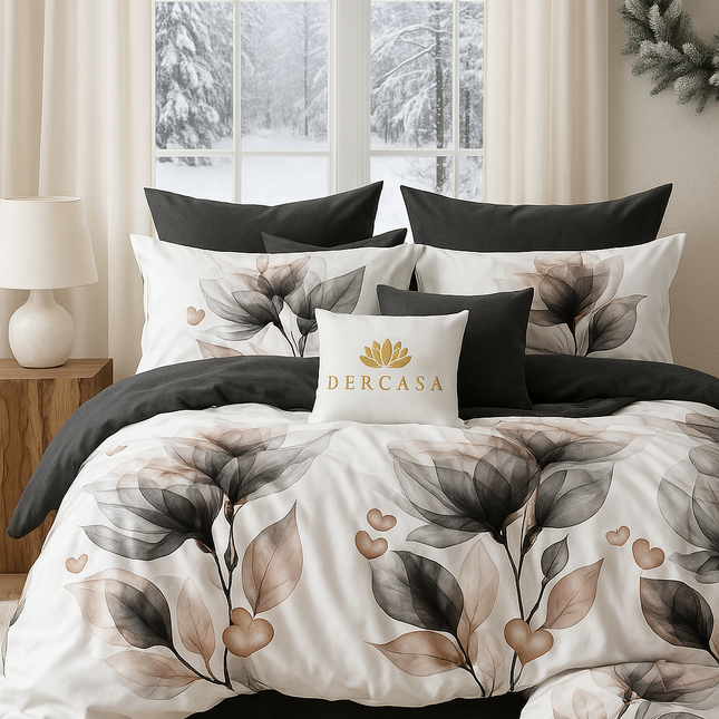 Lenjerie de Pat 6 Piese din Finet Moale cu Elastic, Cod: LNA30