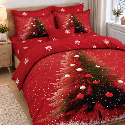Lenjerie de Pat Festivă – Set 6 Piese, bumbac finet, 200x230 cm, Cod: CHXM15