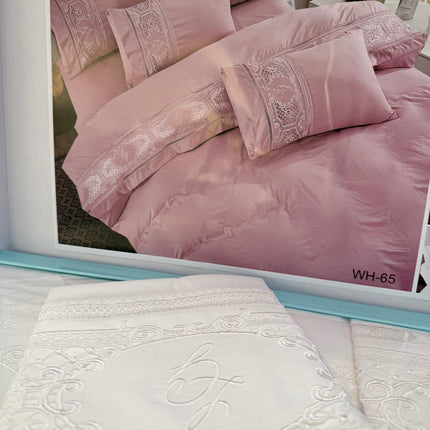 Set de Pat Luxury „Dantelă” – WH-65 Alb