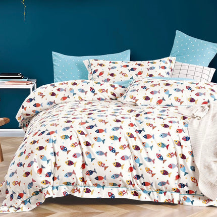 Lenjerie Deluxe Kids Collection 160x200 cm, Bumbac 100%, 4 piese, Cod: DEK14