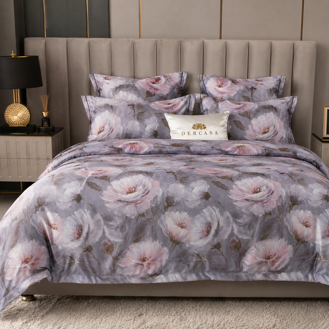 Lenjerie Luxury din Satin, 6 piese, cearșaf cu elastic, Cod: SLXP4