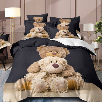 Lenjerie de pat din Bumbac finet 6 PIESE(IMPRIMEU EXACT CA ÎN POZĂ) COD: FY511