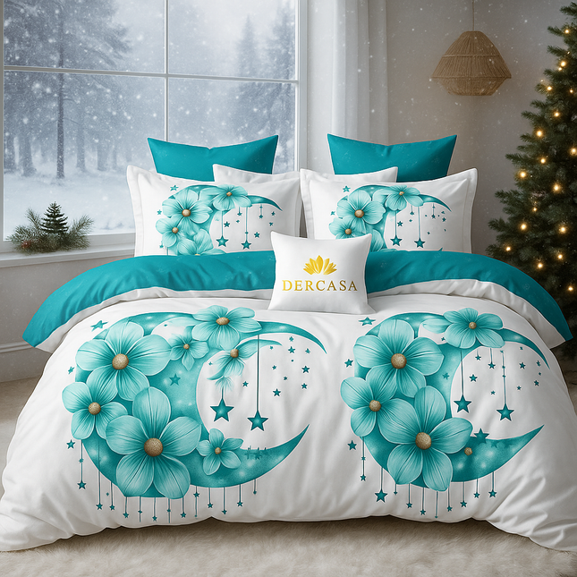 Lenjerie de Pat 6 Piese din Finet Moale cu Elastic, Cod: LNA54