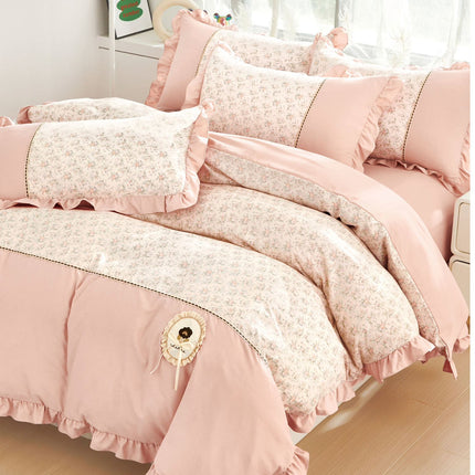 Lenjerie DELUXE din Bumbac Soft Touch cu volănașe Cod: FB92