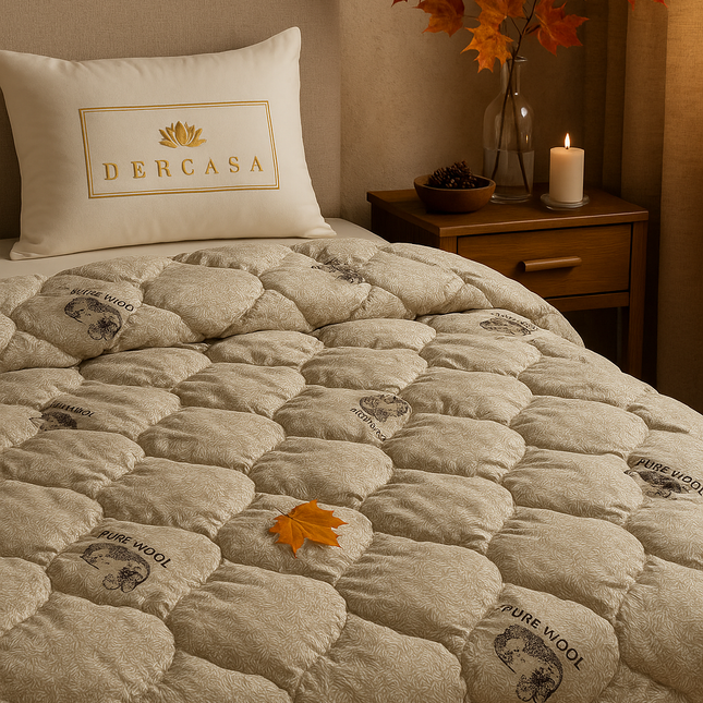 Pilotă din lână naturală Wooltex 200x220 cm – Fabricată în România, Cod: LWT2