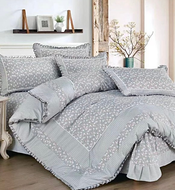Lenjerie DELUXE din Bumbac Soft Touch cu volănașe Cod: FB50