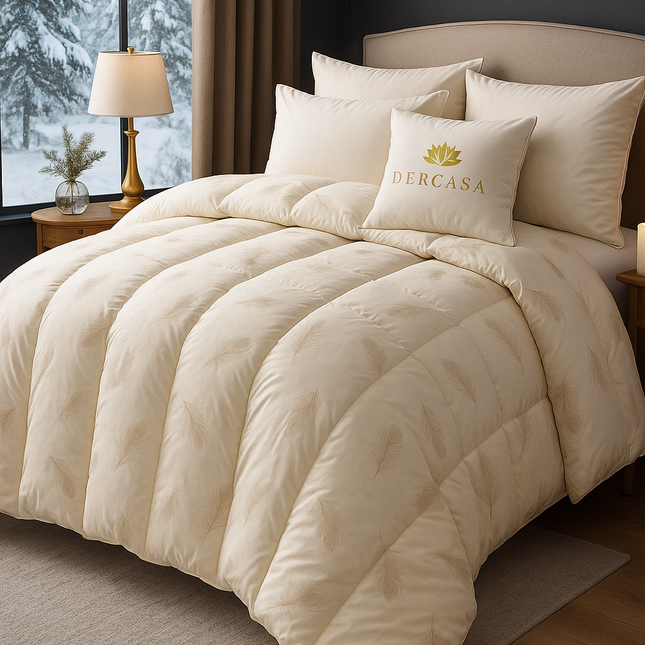 Pilotă Premium Puf și Pană 200×220 cm – Confort Premium, Fabricată în România, cod: FRC1