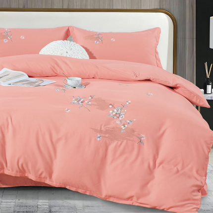 Lenjerie de Lux din Bumbac fin cu broderie 4 piese Cod: KH24