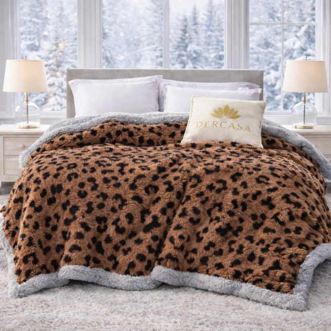 Pătură Cocolino cu Blăniță Sherpa, moale, dublă 200x230 cm cod: EXY85