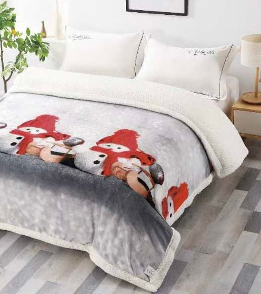 Pătură cocolino cu blăniță sherpa Cod: BST9