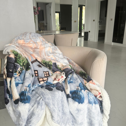 Pătură cocolino cu blăniță sherpa Cod: BST6