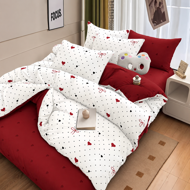 Lenjerie de pat premium 6 Piese - Soft Cotton Collection, Cod: SNJ18