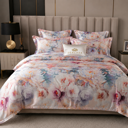 Lenjerie Luxury din Satin, 6 piese, cearșaf cu elastic, Cod: SLXP8