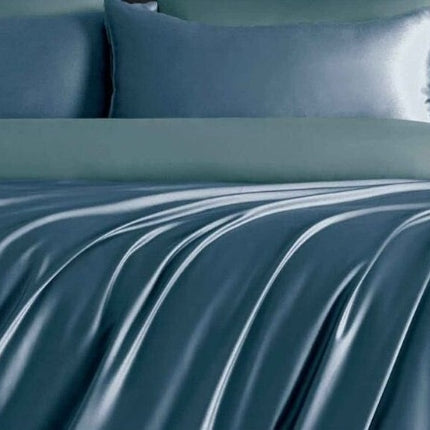 Lenjerie Luxury din Satin, 4 piese, cearșaf cu elastic, Cod: SLX5