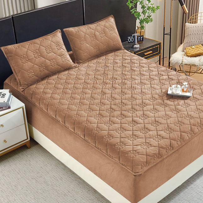 Set de pat Husă / Topper saltea cu elastic+o faţă de pernă 140x200 cm Cod: TPS102