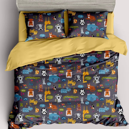 Lenjerie Deluxe Kids Collection 160x200 cm, Bumbac 100%, 4 piese, Cod: DEK3