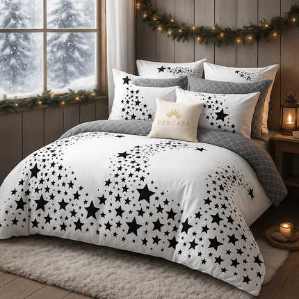 Lenjerie de Pat 6 Piese din Finet Moale cu Elastic, Cod: LNA31