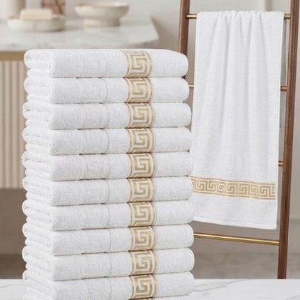 Set Prosoape Premium albe– 12 bucăți | 50x90 cm, Cod: PPGB3
