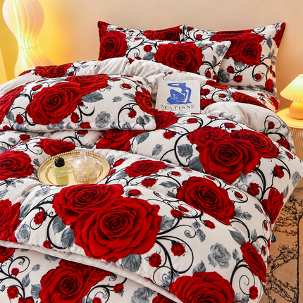 Lenjerie de pat Cocolino Premium – Set 4 piese | Moale și pufoasă, Cod: CLNA15