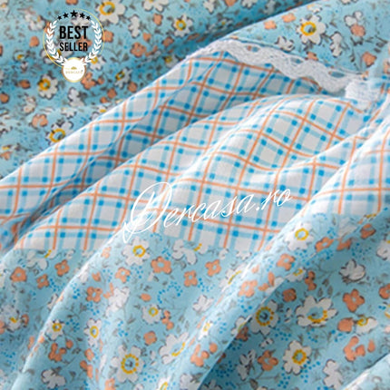 Lenjerie DELUXE din Bumbac Soft Touch cu volănașe Cod: FB7
