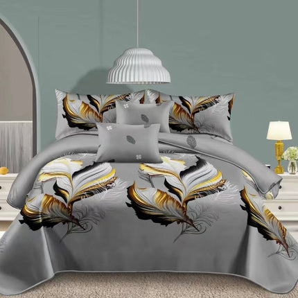 Lenjerie de Pat din Bumbac Satinat – 4 Piese | Confort și Eleganță |, Cod: TRY46