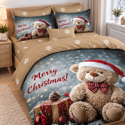 Lenjerie de Pat Festivă – Set 6 Piese, bumbac finet, 200x230 cm, Cod: CHXM23