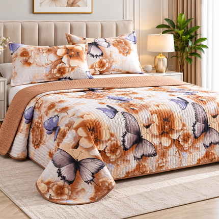 Cuvertură Pat Matrimonial, 3 Piese, 230x250 cm, Design Modern, Cod: PTC4