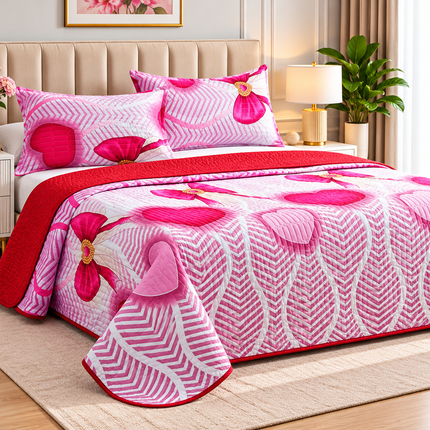 Cuvertură Pat Matrimonial, 3 Piese, 230x250 cm, Design Modern, Cod: PTC8